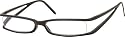 Sunoptic R13 Black Reading Glasses - Strength +1.50 Incl. Case