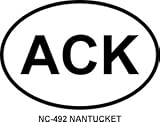 NANTUCKET Oval Bumper Sticker
