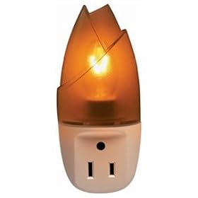 Leviton 51018-RNL 7 W, 125 Volt, Automatic Night Light with Outlet and Safety Shade