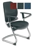 Adroit Lorraine Visitors Armchair Mesh Back H560mm W500xd470xh470mm Black
