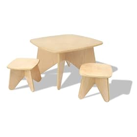 Project Table and Stools - Natural