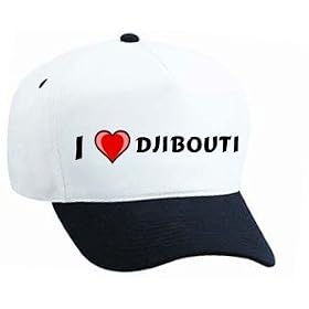 I Love Djibouti White Cap