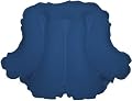 Spa Sister Luxury Inflatable Terrry Bath Pillow Navy