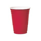 SOLO� Cup Company Plastic Party Cold Cups, 16 Ounces, Blue, 50 Per Pack