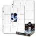 100 BCW 9 Pocket Storage Sheets for Baseball, Football, Basketball, Hockey, Yugioh, Pokemon and Other Collector Cards That Fit in Standard Sized Pages