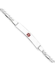 7 Inch 14k Gold White Gold Medical Jewelry Bracelet