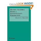 Matrix Algebra From a Statisticians Perspective byHarville
