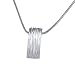 VINANI Anh�nger Rechteck Streifen mattglanz mit Kette 42 cm Sterling Silber 925 ARI42