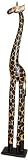 Deko Giraffe aus Indonesien 120cm - dunkel