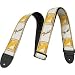 Fender Monogrammed Guitar Strap - White/Brown/Yellow
