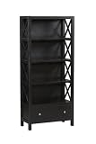 Linon Anna Collection 5 Shelf Bookcase