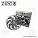 14 Chrome Zirgo 2122Cfm High Performance Blu Cooling Fan