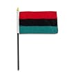 African American Flag 4 x 6 inch