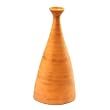 Handmade Terracotta Vase with Spun Bamboo Finish - Brushed Salmon Matte