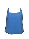 Nautica Sky Blue Ribbed Racerback Swimsuit-top