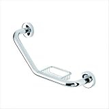 Luna Grab Bar with Soap Holder in Chrome