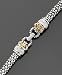 14k Gold & Sterling Silver Diamond Circle Bracelet (1/3 ct. t.w.)