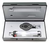 Professional ophthalmoscope with hard plastic case