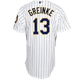 Milwaukee Brewers Authentic Zack Greinke Alternate Home Jersey