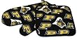 Purdue University Logo Oven Mitt Potholder Set for Kitchen Tailgating Barbecue or Outdoor Cooking POT HOLDER SET GIFT IDEA