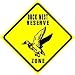 DUCK NEST RESERVE ZONE conservation sign