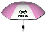 Rainmate Rainwear NFL Green Bay Packers Pink & White 42-Inch Folding Umbrella