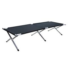 XXL Campingbett Feldbett 210 cm x 72 cm x 45 cm in Schwarz