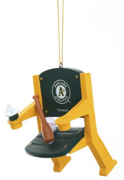 MLB Licensed Oakland Athletics A's Team Stadium Chair Ornament
