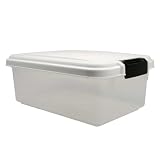 IRIS Airtight Pet Food Storage Container for Treats, 11-12 Quart, White