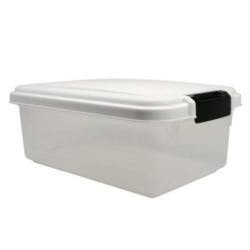 IRIS Airtight Pet Food Storage Container for Treats, 12 Quart, White