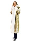 Natural Lynx Coat w/White Fox Tuxedo