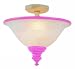 Trans Globe 2 Lt Kids Pink Semi-Flushmount|KFL-105