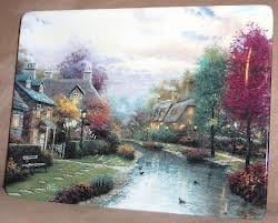 Bradford Exchange Lamplight Village by Thomas Kinkade - Lamplight Brooke - Collector Plate / Wall Plaque