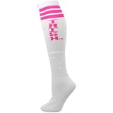 NCAA adidas Notre Dame Fighting Irish Ladies White Breast Cancer Awareness Knee Socks