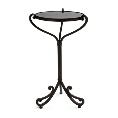 IMAX Small Metal Table with Marble Top IMAX Small Metal Table with Marble Top