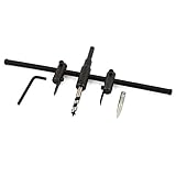 uxcell 調節可能なサークルカッター 40mm~300mm 調節可能 サークル ホール カッター 電気ドリル