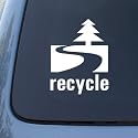 RECYCLE - Conservation - Vinyl Car Decal Sticker #1895 | Vinyl Color: White