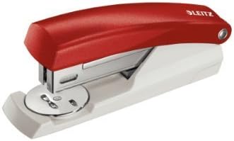 Leitz NeXXt 5501 Small Stapler 25 Sheet Capacity for 24/6 and 26/6 Staples - Red by Esselte Leitz