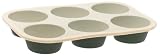 The Carefree Kitchen 2-Tone Silicone Muffin Pan, Tarragon Green