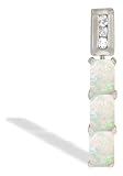 14K White Gold Genuine Emerald-cut Opal and Diamond 3-Stone Pendant