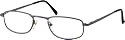 Sunoptic OR97 Gunmetal Reading Glasses - Strength +4.00 Incl. Case
