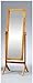 Legacy Decor Oak Finish Wood Rectangular Cheval Floor Mirror, Free Standing Mirror