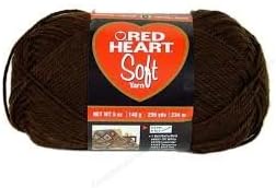 Bulk Buy: Red Heart Soft Yarn (2-pack) Chocolate