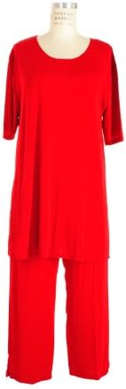 Jostar Stretchy Capri Pant Set with Short Sleeve