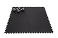 24" x 24" x 5/8" Thick Multi-purpose Interlocking Black Foam Mats