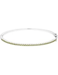 Peridot Prong Set Bangle Bracelet