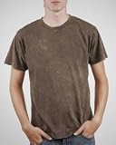 Men's Acid Wash Basic Crewneck T-Shirt