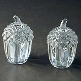 ACORN SALT/PEPPER SHAKERS - 24% CRYSTAL ACORN SALT/PEPPER SET