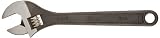 Martin A12T Forged Alloy Steel 1-1/2 Capacity Adjustable Wrench, 12 Overall Length, Industrial Black