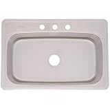 Buy FrankeUSA FSLG804BX Large Single Bowl Stainless Steel 33x22in. Topmount Sink by Franke